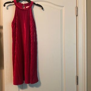 Red dress girls large NWT
